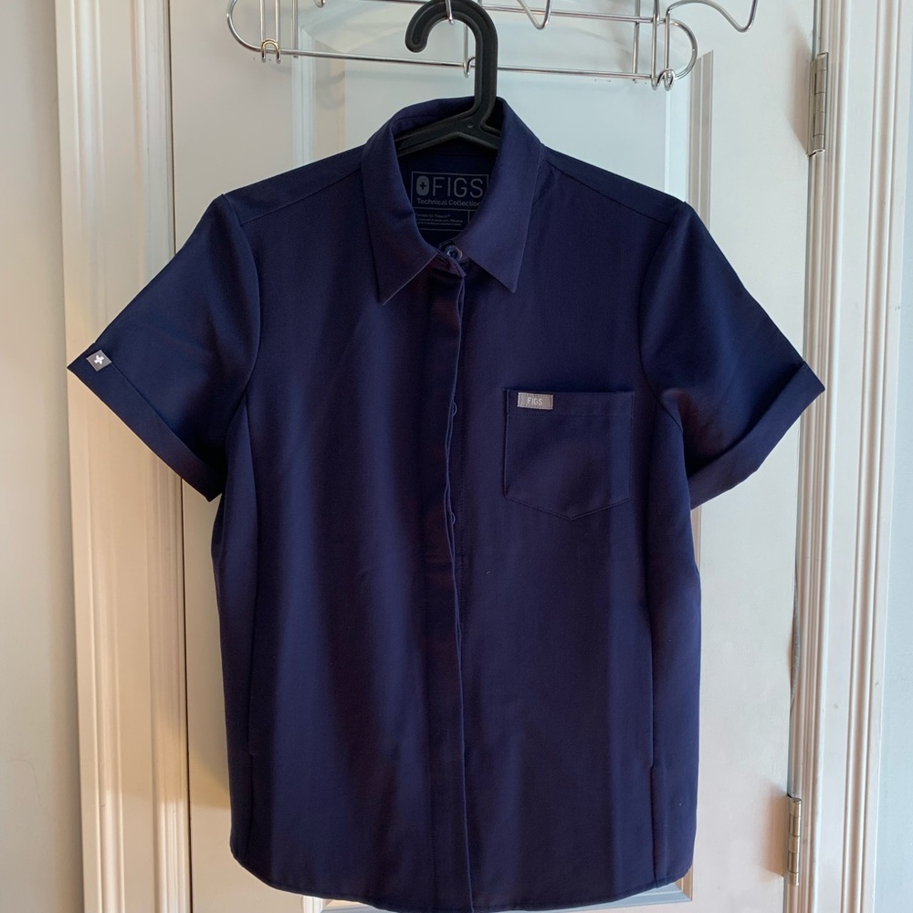 Figs Navy Hanoi - Popover scrub top
